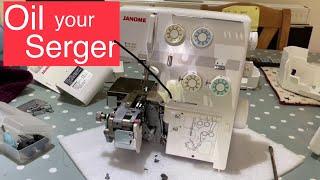How to remove Janome Overlocker cover - Service your own machine and SAVE $$$'s