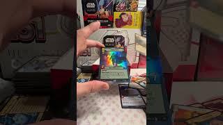 Pulling the super rare Darth hyperfoil full art. Star Wars unlimited tcg #starwars #tcg