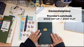 Traveler's notebook 2022 set up - Memory keeper / 2021 Flip Through Weekly insert #travelersnotebook