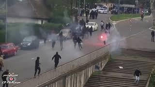 Sukob ispred Juga, komesanje na stadionu  / Partizan - Radnik 08.04.2017