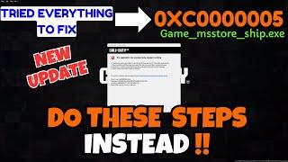 COD BO6 crashing error code 0xc0000005 Fix