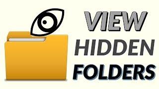 How to view hidden files in windows all version