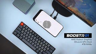 The BoostR Is An All New Powerful OCuLink GPU Dock! USB4 + NVMe Hands On