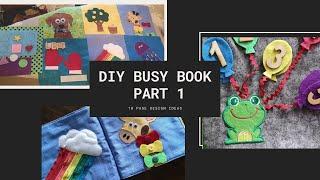 DIY Busy Book - 10 Page Ideas for a Quiet Book - Part 1