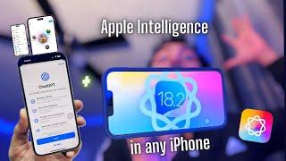 How to Install Apple AI + Chat GPT  on any iPhone XR, 11, 12, 13, 14, 15 (iOS 18.2)