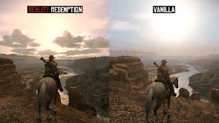 Reailty Redemption Mod Side by Side Visuals Comparison - Red Dead Redemption PC