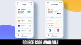 Cryptocurrency wallet mobile UI Template with source code || Expo || React Native