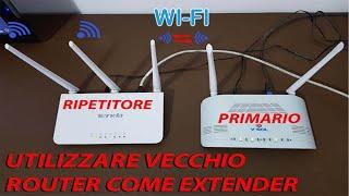 Come utilizzare vecchio router come  RIPETITORE  WI-FI || EXTENDER  (SEMPLICI PASSI)