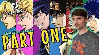 FIRST TIME hearing ALL JoJo's Character Themes!