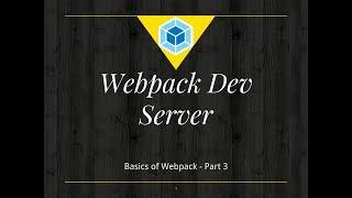 #3 Webpack Dev Server | Install and Run | HTML Webpack Plugin | Webpack Basics Tutorial