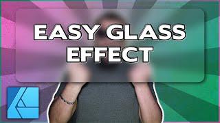 2 Ways to Make a COOL Glass Effect in Affinity Designer