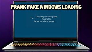 Fake Windows Update Screen for PC 2021