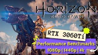 Horizon Zero Dawn RTX 3060 Ti Benchmarks 1080 / 1440 / 4K [TUF GAMING RTX 3060 Ti OC 8G]