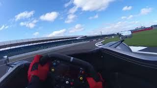 Silverstone trackday BAC Mono helmet cam