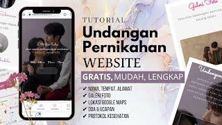 TUTORIAL CARA MEMBUAT UNDANGAN PERNIKAHAN WEBSITE GRATIS MENGGUNAKAN HP - MUDAH & LENGKAP