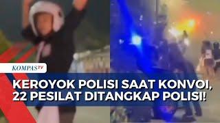 Keroyok Polisi saat Konvoi, 22 Pesilat Diduga Pelaku Ditangkap di Jember