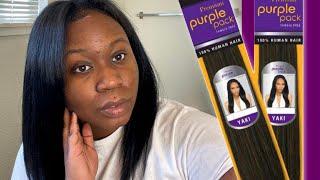 NATURAL LOOKING QUICKWEAVE W/ LEAVE OUT | FT OUTRE PURPLE PACK HAIR