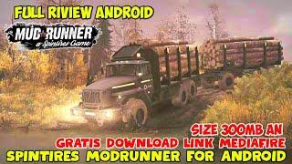 Spintires modrunner android, grafik full HD