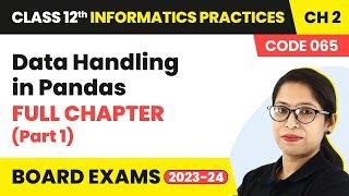 Class 12 Informatics Practices Ch 2|Data Handling in Pandas Full Chapter Explanation-Part 1(Code065)