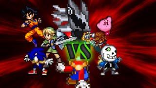 Mario vs Everybody (Mario vs Sonic Link Goku Sans Kirby and more)