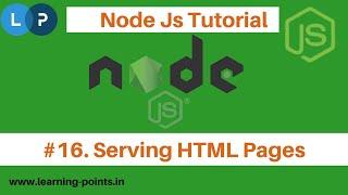 Serve HTML Pages in Node JS | How to create server | http module and fs module | Node JS Tutorial