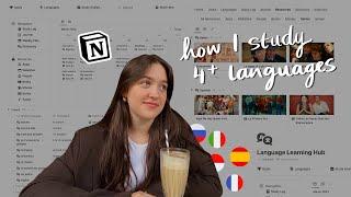 how I study multiple languages at the same time | Notion language learning planner