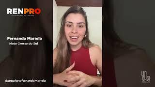 Depoimento da aluna Fernanda Mariola - Mato Grosso do Sul