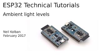 ESP32 Technical Tutorials: Ambient light levels