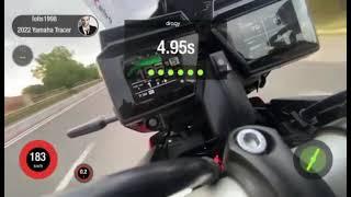 Yamaha tracer 9 Acceleration 100-200km  margaris evolution amaliada