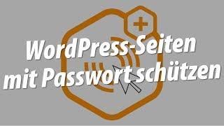 WordPress Seiten mit Passwort schützen