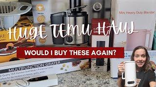 HUGE TEMU HAUL/UP TO 90% OFF SITEWIDE SALE/UNBOXING AND HONEST REVIEW/KITCHEN HAUL!