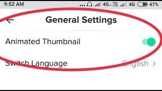 What is Animation Thumbnail In Tiktok || How Work and Use This Option || Tiktok General Settings