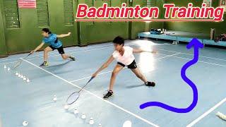 Badminton footwork training // dk badminton training