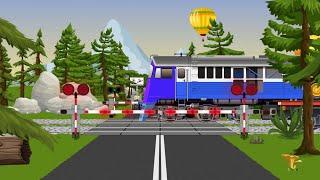 Rail crossing for children. Pociągi dla dzieci.