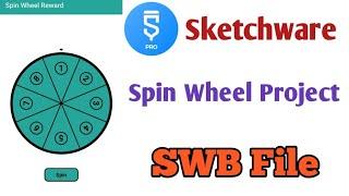 sketchware spin earning app project free swb file | sketchware spin wheel free project 2024