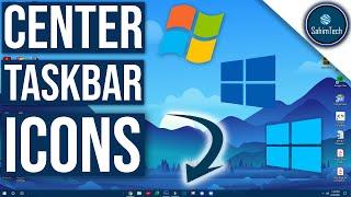 How to Center Taskbar Icons on Windows 7/8/10