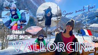 VALLORCINE FRANCE HOLIDAY 2022 | GABBY'S 1ST SNOW EXPERIENCE pt.1 | #MUMZVLOGS
