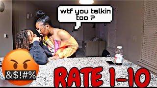 ASKING MY GIRLFRIEND TO RATE OTHER YOUTUBERS THAN GETTING MAD *BAD IDEA*