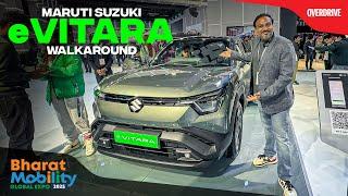 Maruti E Vitara Unveiled at auto expo 2025 | Bharat Mobility Global Expo 2025 | Suzuki | Over Drive