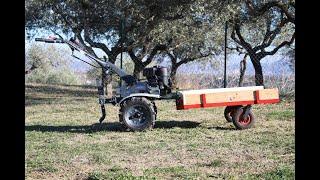 Carrello per motozappa fai da te (homemade cargo motocultivator)