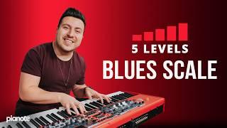 5 Levels Of The Blues Scale (Piano Lesson)