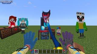 Poppy Playtime Chapter 3 vs Friday Night Funkin vs Indigo Park CROSSOVER MOD in Minecraft PE