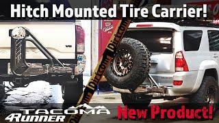 First Look! Dirtcom Hitch Mounted Spare Tire Carrier!