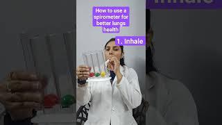 correct way of using spirometer # Better lungs health#  breathing exercise # COPD exercise