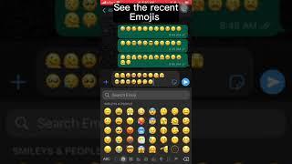 How to remove recent emojis from Whatsapp iphone.