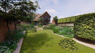 Contemporary Country Garden Design Visualisation