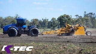 K-Tec 28' Wide Land Leveler Working in Australia