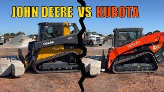 John Deere 331G VS Kubota SVL97-2 lifting demo