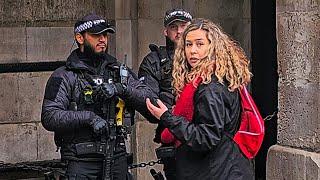 Spanish TEACHER Has an Epic Meltdown on Camera Then Cries to The Police at Horse Guards!