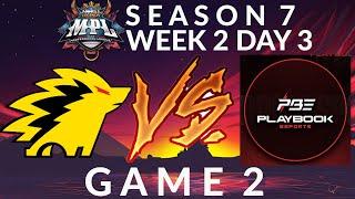 ONIC VS LPE GAME 2 • ONIC PH VS LAUS PLAYBOOK ESPORTS • MPL PH SEASON 7 WEEK 2 DAY 3